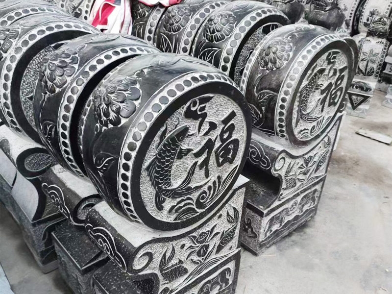 青石門(mén)墩抱鼓石